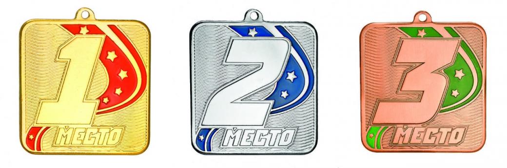 Медаль 1/2/2 место MZ 54-80 (57х60 мм)